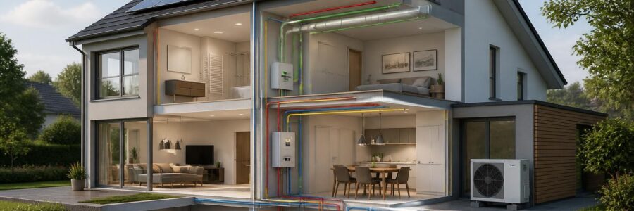 Technische Gebäudesysteme im Wohnhaus sinnvoll aufeinander abstimmen
