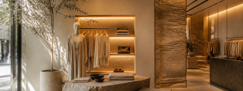 Hochwertige Ladengestaltung: Materialien, Licht und Atmosphäre